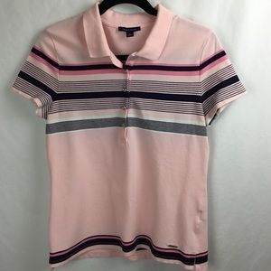 Tommy Hilfiger Women’s Pink Cap Sleeve Polo